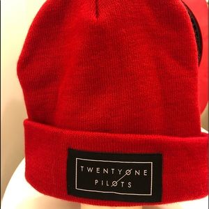 Twenty one pilots blurryface era red beanie UNISEX